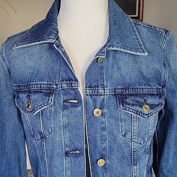 Michael Kors Women's Denim Jacket Size M - Picture 2 of 8